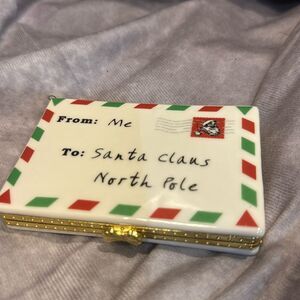 Limoge style letters from Santa‎ box